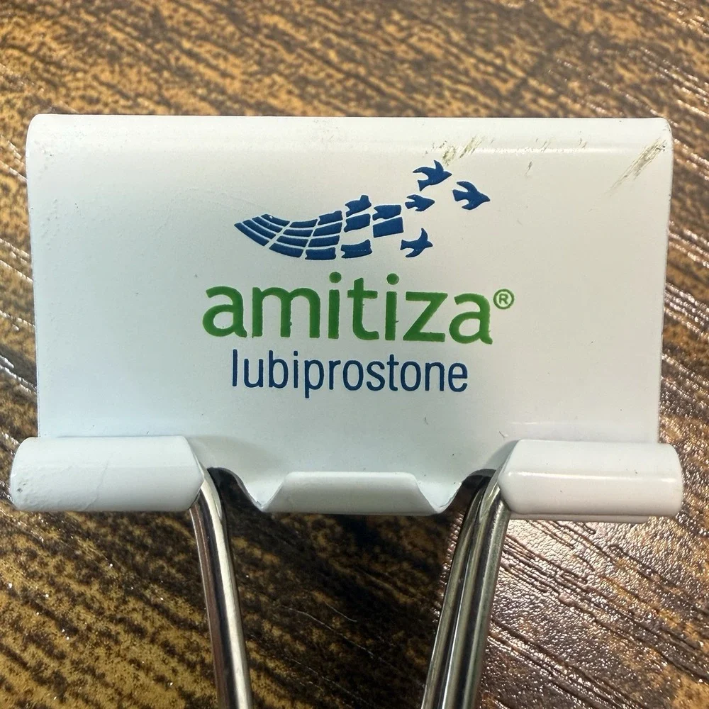 Amitiza Promotional Paper Clips Drug Pharmaceutical Rep Advertising Promo Pharma